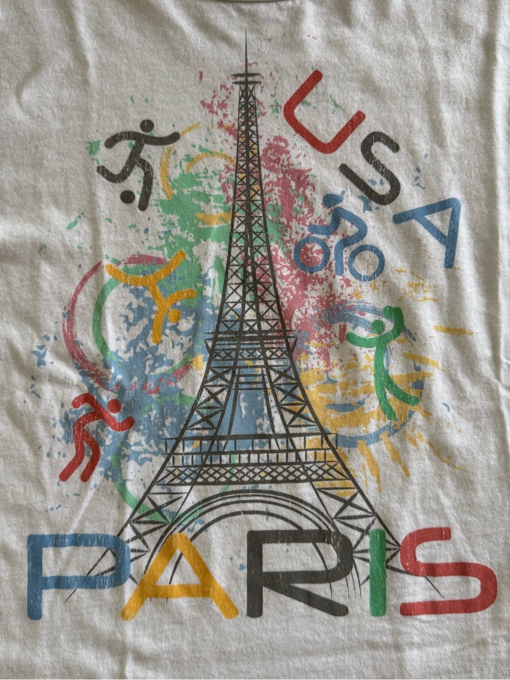 Team USA at the 2024 Olympic Games White Crop Tee